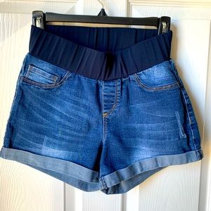 S.O.N.G. Denim maternity shorts size Medium